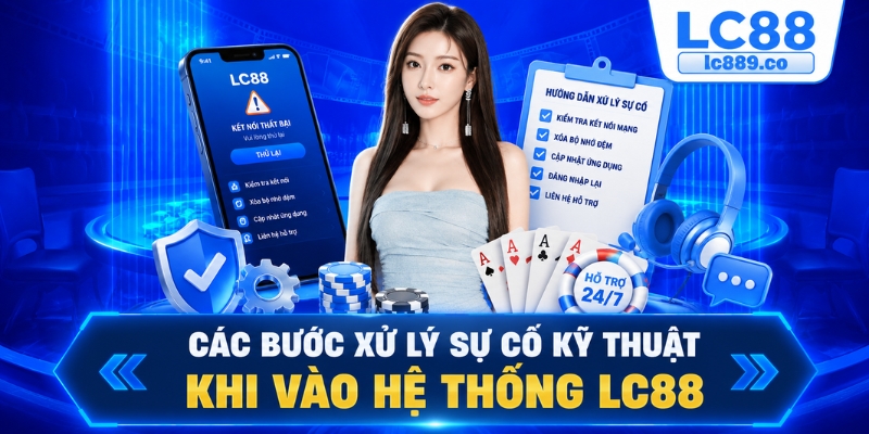 Các bước xử lý sự cố kỹ thuật khi vào hệ thống LC88