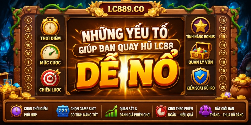 Những yếu tố giúp bạn quay hũ LC88 dễ nổ